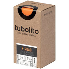Tubolito S-Tubo Road TPU indvendigt r?r 700C x 18-28 mm 42mm/60mm/80mm Presta-ventil | Mindste og letteste landevejscykel inderr?r | H?j punkteri