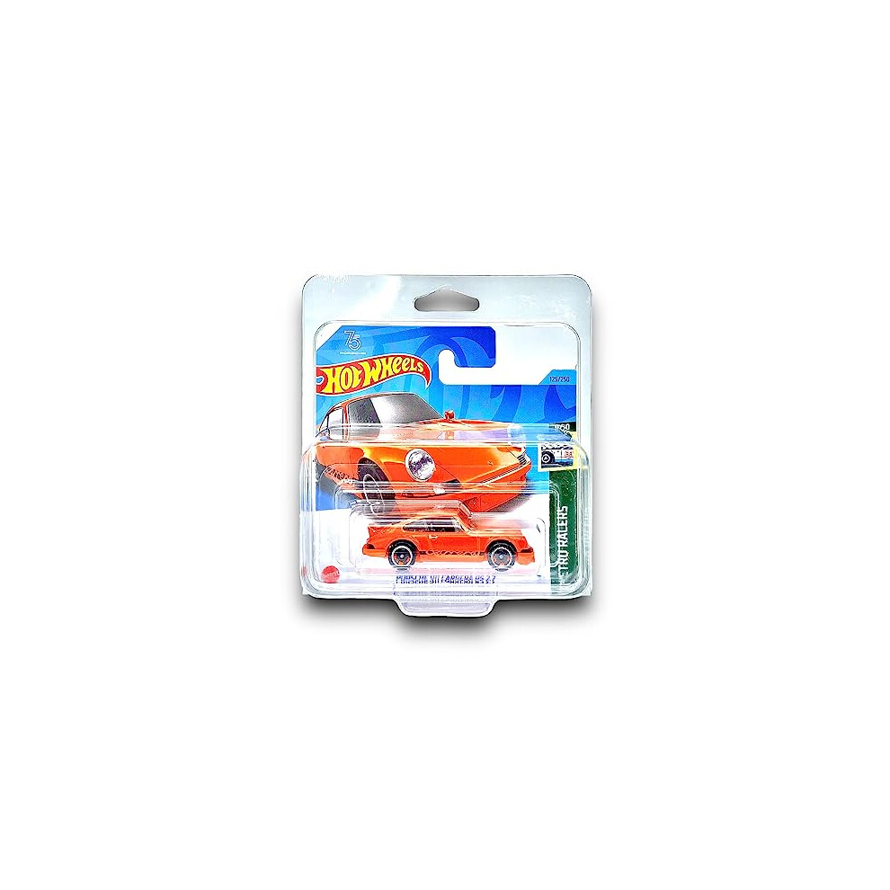 Porsche 911 Carrera RS 2.7 (Orange) 8/10 Retro Racers - 2023-125/250 (Short Card) - COMES IN A KLAS CAR KEEPER PROTECTIVE COLLECTORS CASE - HKJ82