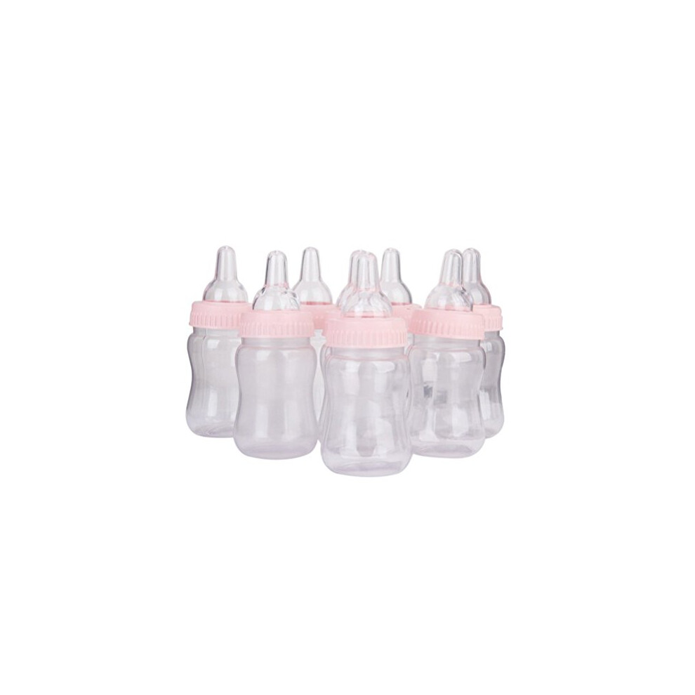 12Pcs Baby Bottle Favors Bottle Bank Gift Set For Showers Parties Birthday Decoration (Pink) Pink Nuolux