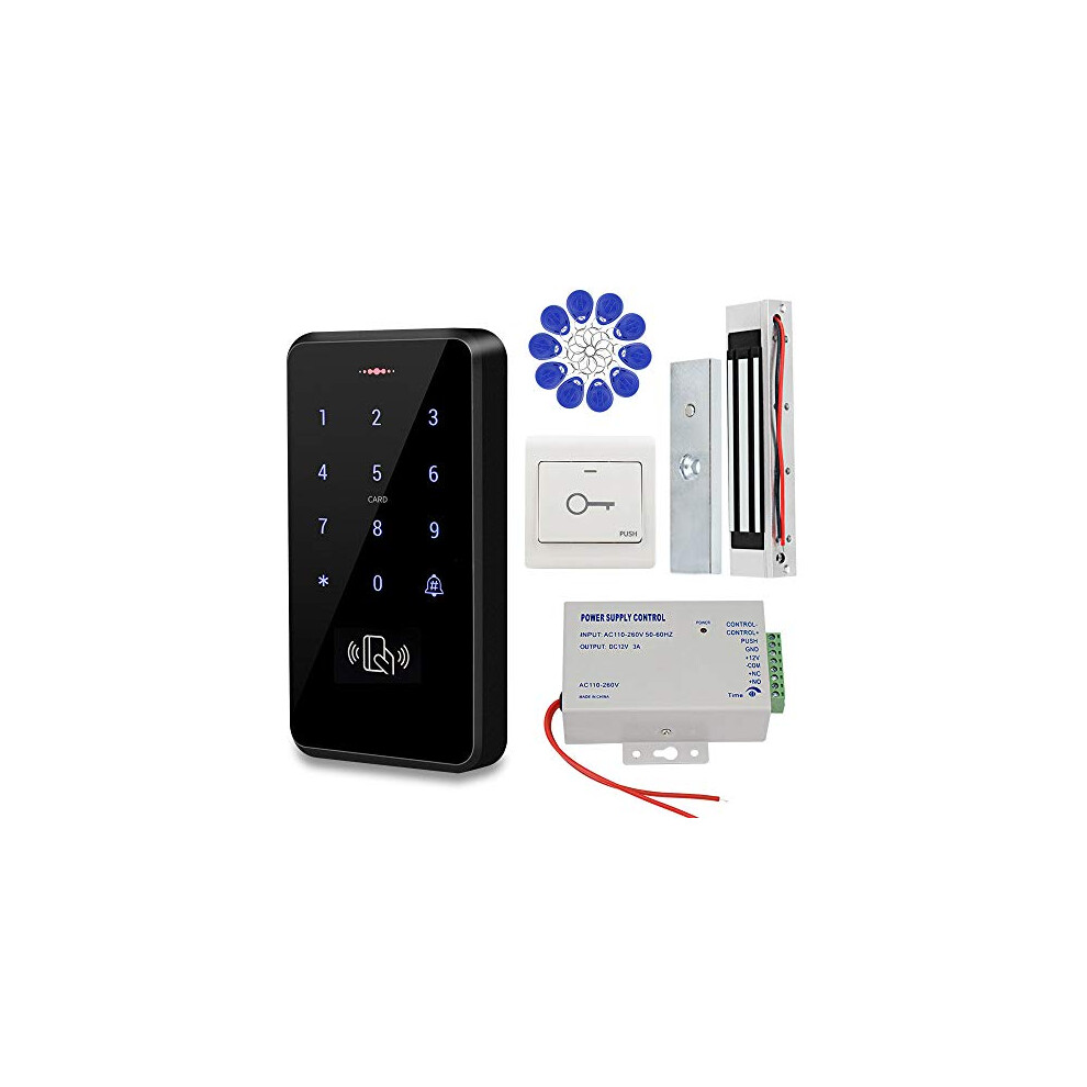 Kdl Rfid Card Door Access Control System Kit Waterproof Ip68 Keypad Outdoor Use Dc12v Power Transformer 180Kg/350Lbs Magnetic Lock Hold Force 192132296823