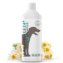 Sensitive dog shampoo for itchy skin - Antibacterial, Antifungal & Antimicrobial - With fur shine formula & conditioner - Supportive for mites, fleas