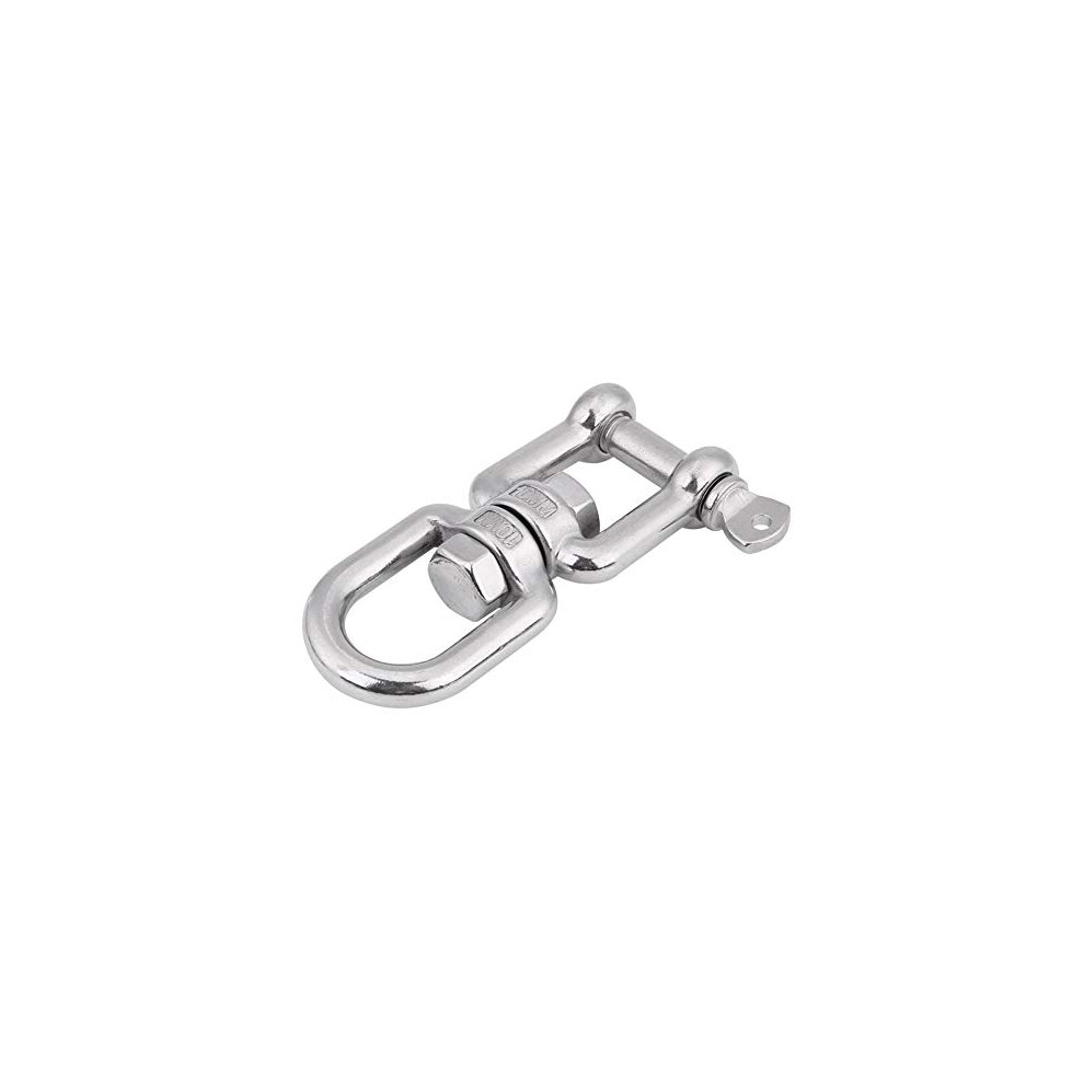 Swivel Shackle Heavy Duty 304 Stainless Steel Snap Anchor Rotating Shackle Device Lift Swivel Ring (10Mm) 754959015287