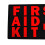 First Aid Kit IFAK PVC Patch (Black and Red) 4