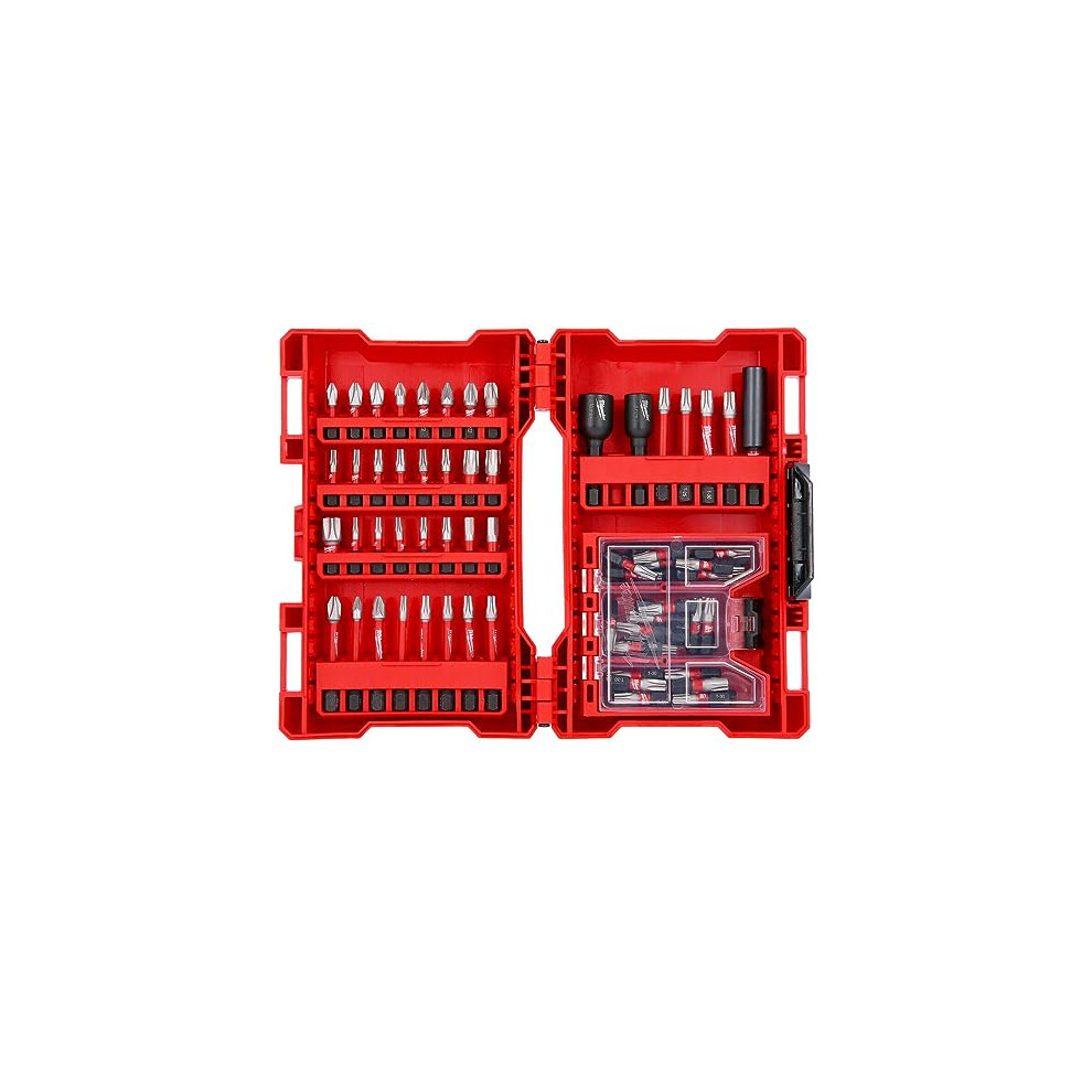 Milwauke 4932471588 Shockwave Drill & Screw Set 75 Pieces, red