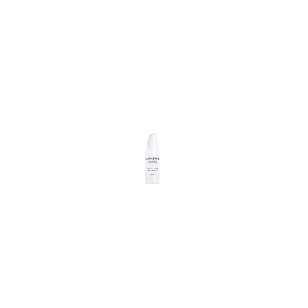 Lumene Invisible Illumination Instant Glow Spf 30 Uv Primer 30 Ml, Radiance Boosting Facial Fluid With Brightening Nordic Willowherb, Algae Extracts And