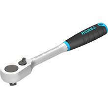 8816HP Fine-Toothed Reversible Ratchet 3/8 Inch Square Drive Extremely Load 400 Nm Fine-Toothed 90 Teeth 4 Actuation Angle Black/Blue