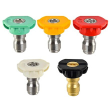 Pressure Washer Spray Nozzle Tips,1/4 Quick Connection Multiple Degrees High Pressure Washer Parts Rotation Angles Soap and Rinse Jet Stream Tips
