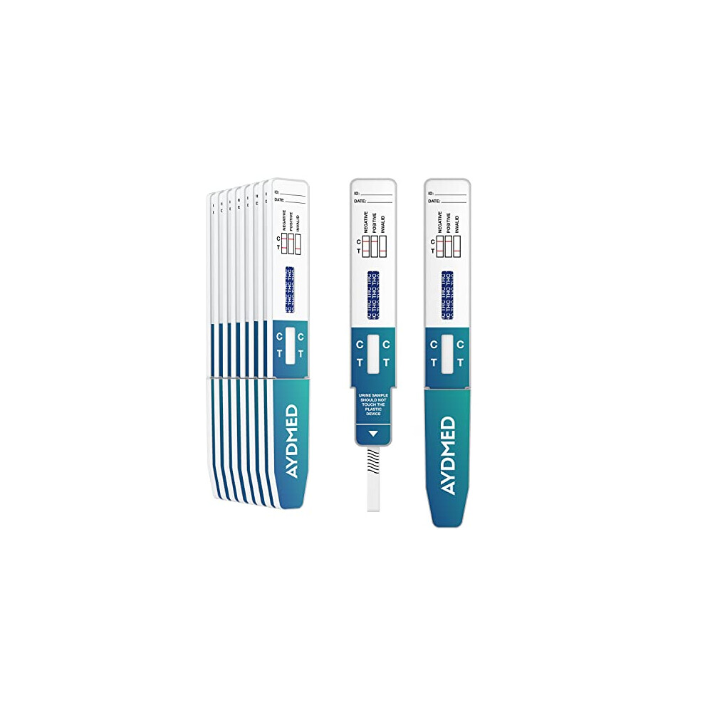 Aydmed 10 X Aidteq Professional Cannabis Rapid Drug Test Dip Cards | Urine Drug Tests | 50Ng/Ml Cut-Off Level | Test For Marijuana, Hashish, Thc