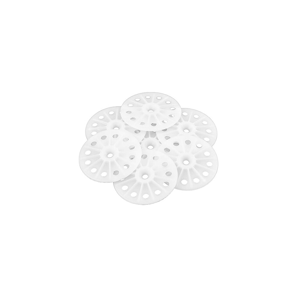 Load Spreading 60Mm Polypropylene Washers For Fixing And Supporting All Types Of Soft To Medium Insulation Panels And Sheets Â 100Pcs 7437505089002