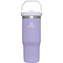 Stanley IceFlow Flip Straw Water Bottle With Straw 0.89L - Keeps Cold for 12+ Hours - Leakproof - Stainless Steel Water Bottle - Lilac