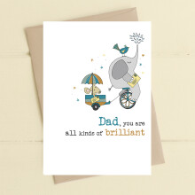 Dad You Are All Kinds Of Brilliant Greeting Card Dandelion Stationery Cards