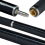 Powerglide Noir Snooker Cue Σύνθετο υαλοβάμβακα 2 τεμαχίων 57" 10mm Tip Καουτσούκ προφυλακτήρα 2