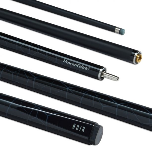 Powerglide Noir Snooker Cue Σύνθετο υαλοβάμβακα 2 τεμαχίων 57" 10mm Tip Καουτσούκ προφυλακτήρα