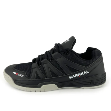 (42.5) Karakal Prolite Men's Squash Shoes Lightweight Breathable Mesh Upper Black Sneakers