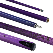 (Purple) Powerglide  Ignis Snooker Cue 2 Piece 57" Carbon Composite 10mm Tip