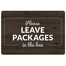 (No.3-20x30CM, only one) Please Leave Packages Here Metal Sign, Package Delivery Decor, Indoor & Outdoor Use For Front Door, Business?8x12in