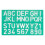 Stencil Set, Letter and Number, Linex 10-20-30mm Set 2