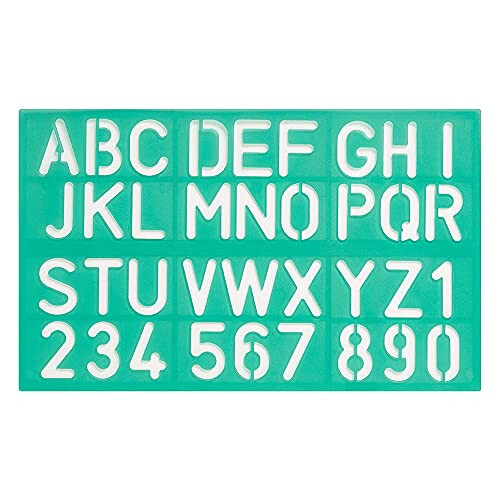 Stencil Set, Letter and Number, Linex 10-20-30mm Set 1