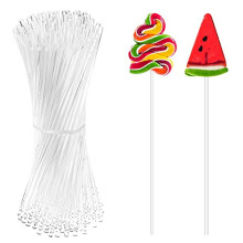 150Pcs 15cm Acrylic Lollipop Sticks, 3mm Diameter Clear Reusable Acrylic Rods, Acrylic Dowel Rods for Plant Stakes, Stirring Rod for Cake Pops, Candy,