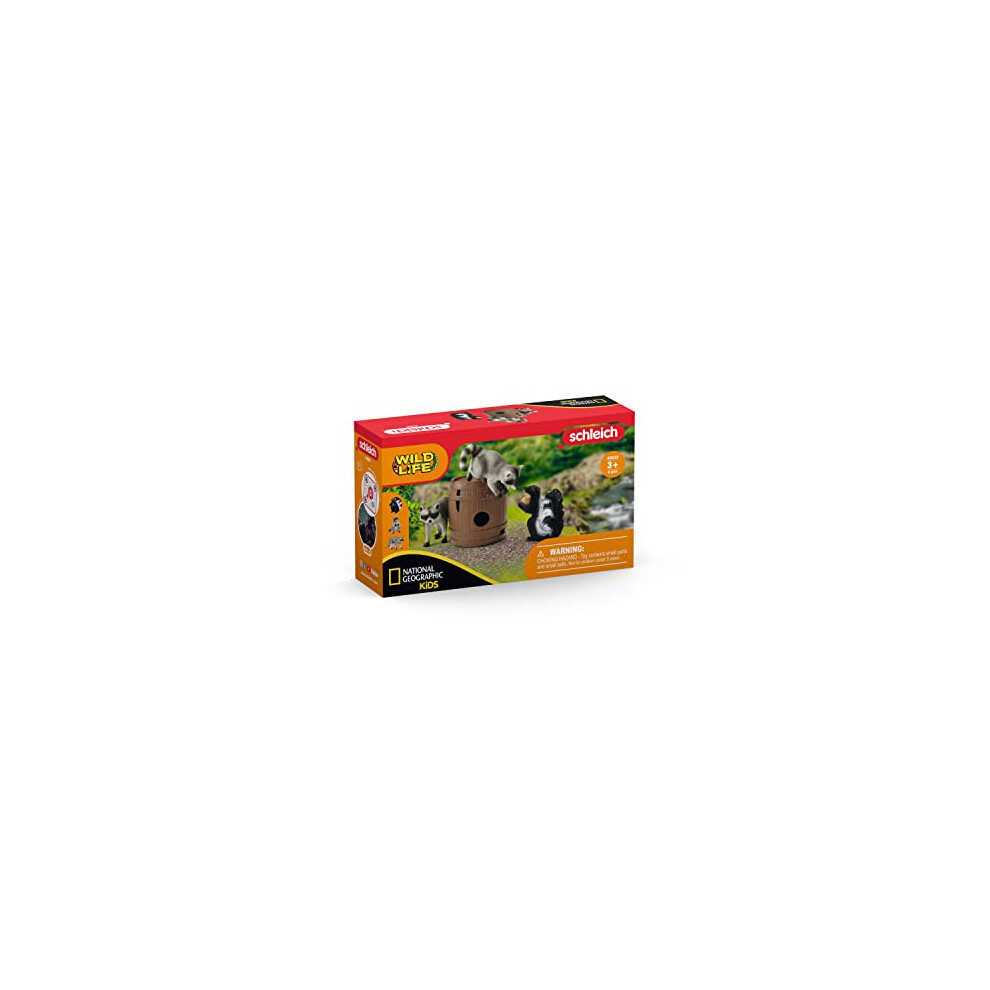 Schleich 42532N Nutty Mischief National Geographic Wild Life Toy Playset For Children Aged 3-8 Years