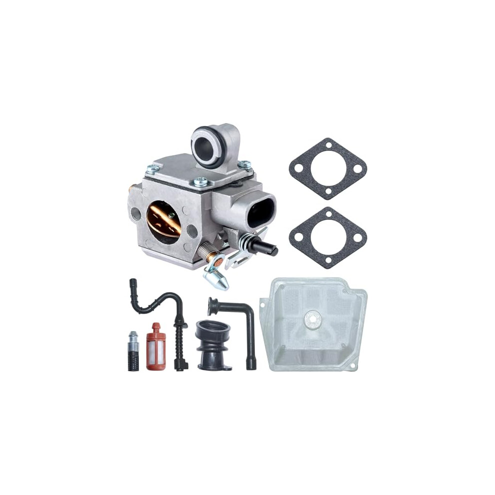 Carburetor Kit for STIHL MS 361, MS 361 C, Carburetor + Gaskets + Air Filter + Oil Filter + Fuel Hose + Intake Manifold MS361 Chainsaw Accessory Spare