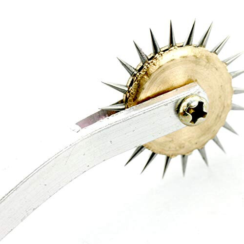 Perforating Tool Perforator Roulette Wheel Overstitch Wheel Pricking Tool Tracing Paper for Sewing Patterns 2