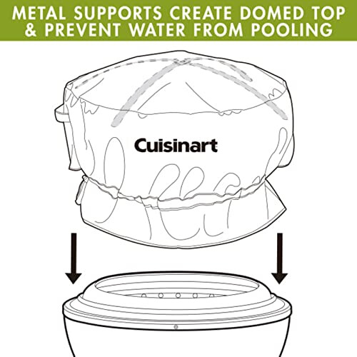 Cuisinart CHC-801 Cleanburn Fire Pit, Durable Rip-Resistant Polyester (Cover Fits COH-800) 2
