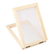 Ancient Paper Making Method Wooden Paper Making Crafting Papermaking Mould Frame Screen for DIY Handcrafts Supplies 12.5x18cm