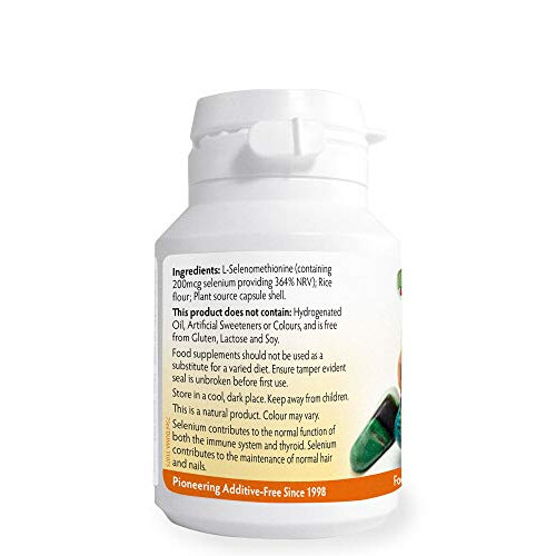 Selenium 200mcg x 90 Capsules (Magnesium Stearate Free) 1