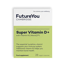Super Vitamin D+ Supplements – High Strength D3 and K2 Vitamin Capsules for Bone Health and Density – Vitamins for Tiredness and Fatigue –