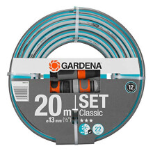 Classic Hose, 13 mm (1/2"), 20 m: Universal garden hose of robust cross-weave, 22 bar burst pressure, UV resistant, without system parts (18004-20)