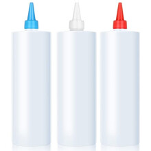 Squeeze Bottle Plastic Squeeze Condiment Bottles with Cap 500ml Food Grade Squeezy Sauce Bottles for Cooking Seasoning Dispensers 3PCS