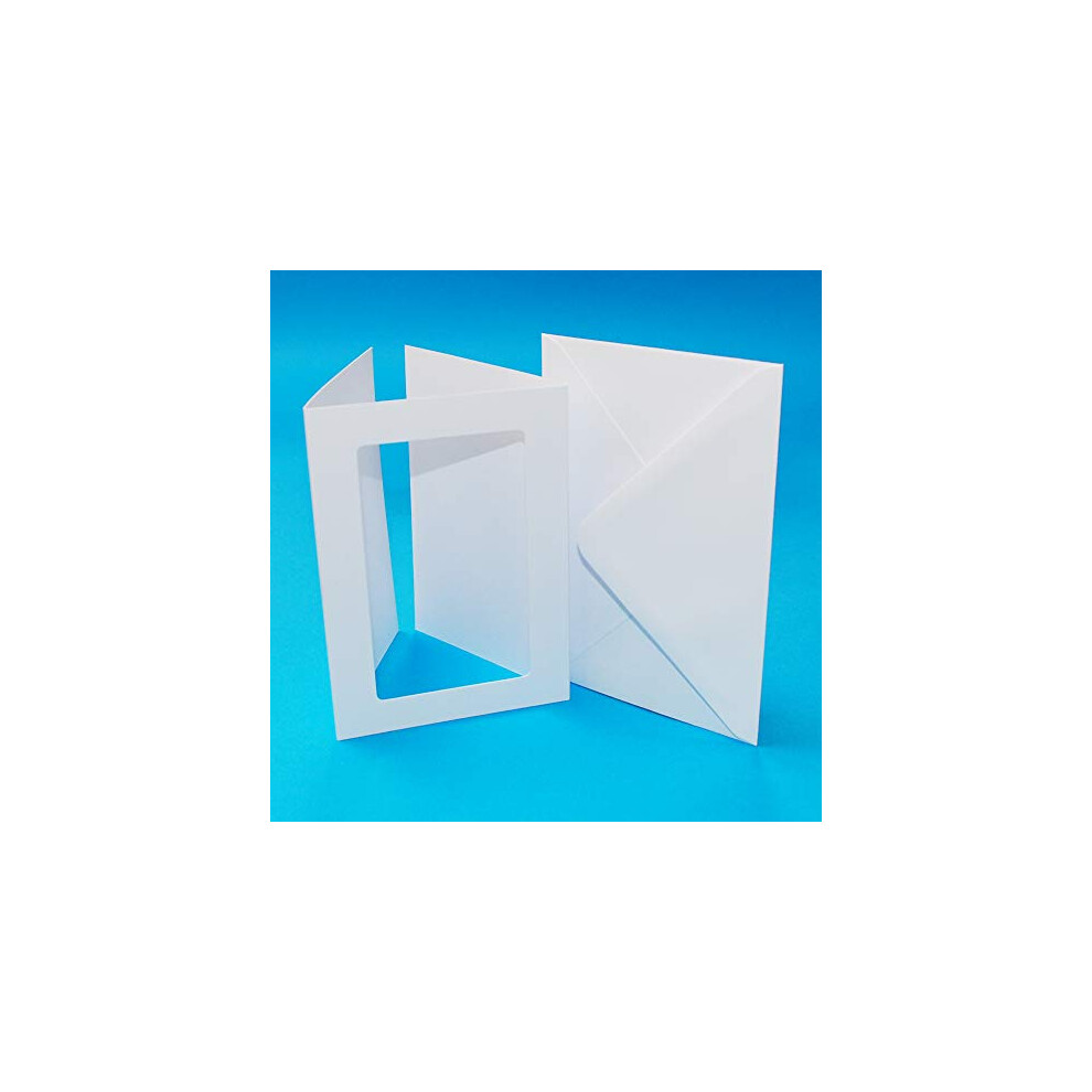 - A6 White 3 Fold Rectangle Aperture Cards & Envelopes