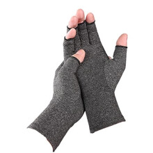 Half-Finger Compression Arthritis Pain Relief Gloves – Anti-slip Carpal Tunnel Wrist Support, Finger Mittens for Computer Typing, Muscle Tension and