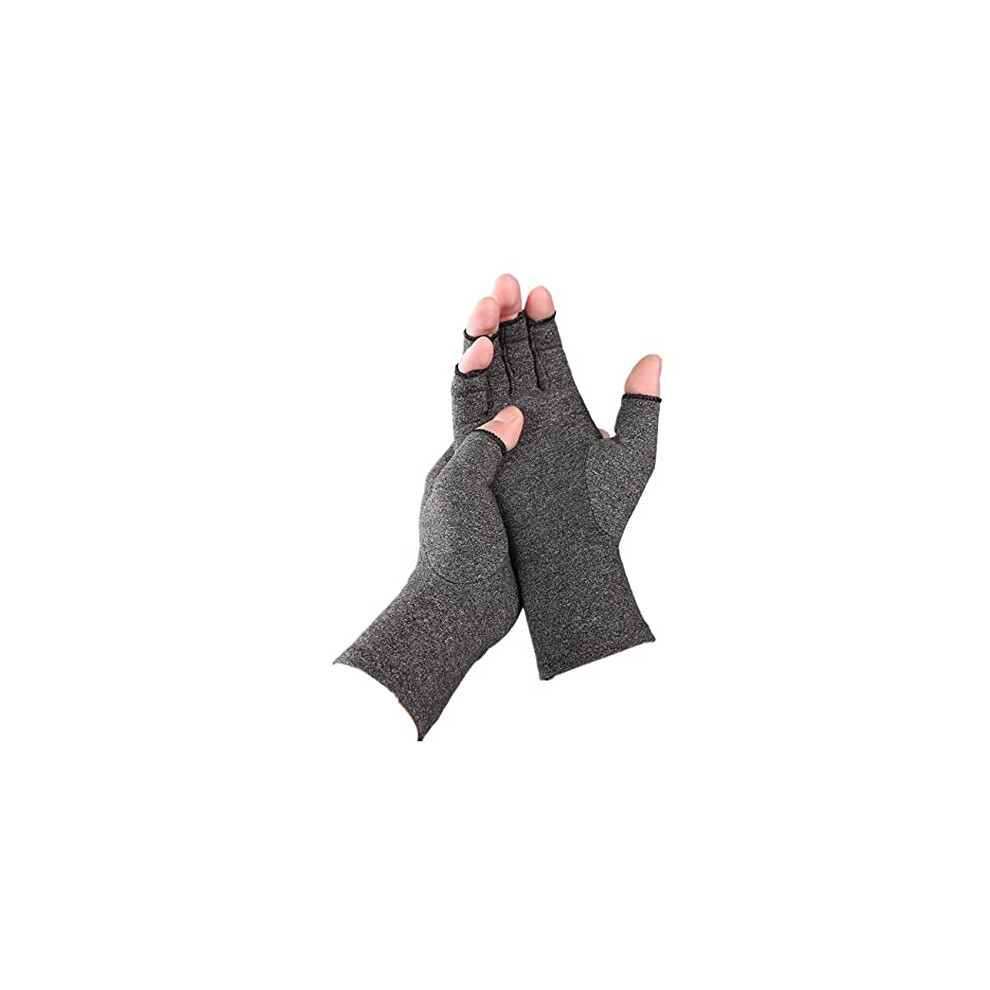 Half-Finger Compression Arthritis Pain Relief Gloves â Anti-slip Carpal Tunnel Wrist Support, Finger Mittens for Computer Typing, Muscle Tension and