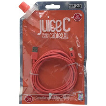 USB Type C 3m Charger and Sync Cable for Samsung Galaxy S20, S10, S9, S8, S20 Plus, Huawei P30, P20, Sony, Apple Ipad 2020, Pro 2020, Air 2020 - Coral