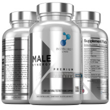 Ultra Premium Testosterone Booster for Men | Male Synergy | The UK's No1 Testosterone Supplements for Men | Test Boost Energy Muscle Growth Libido |