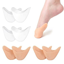 4 Pairs Soft Silicone Gel Toe Protectors, Ballet Silicone Toe Pads, Toe Cap Tip Protector, Ballet Pointe Pads, Cushion Pads High Heels Toe Cap