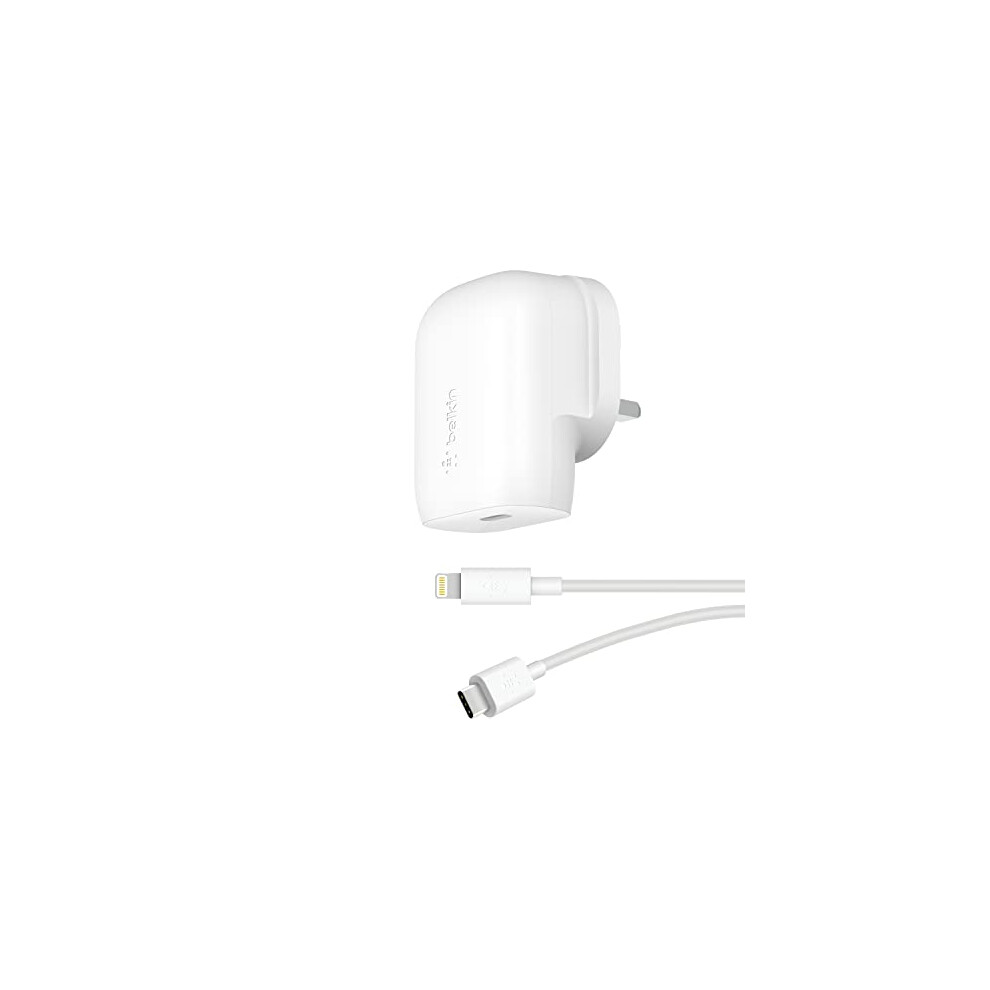 30W USB C Wall Charger with USB-C to Lightning Cable, PPS, PowerDelivery, USB-IF Certified PD 3.0 Fast Charging for iPhone 14/14 Plus, Pro, Pro Max,