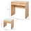 Homcom HOMCOM Dressing Table Set Cushioned Stool Flip-up Mirror Drawer Chipboard Wood 2