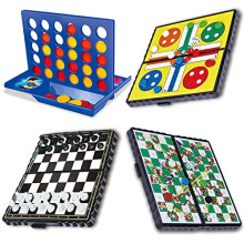 Four in a Row, 4 in a Line Game Line Up 4 Game Mini Board Games Connect 4 Game Classic Line Up 4 Connect Board Game Snake Chess Ludo International