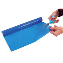 Blue Non Slip Mat Material Roll 100 x 40 cm for use on Tables, Trays, Counters and Draws