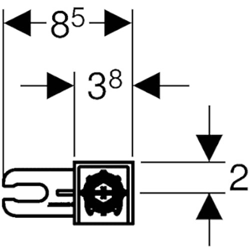 Geberit K11663 Wall Anchor Set for Individual Assembly DUOFIX 2