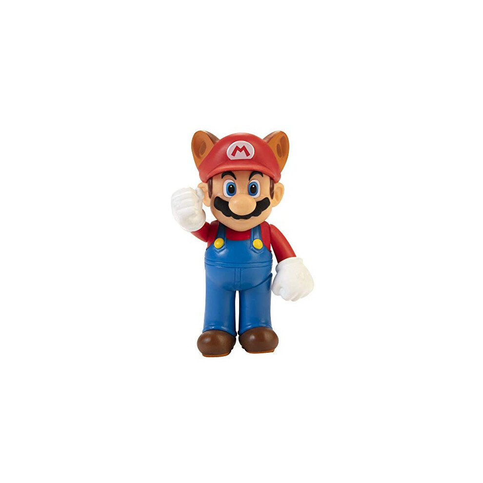 Racoon Mario Figure, 2.5" / 6cm Posable Articulated Action Figure, Perfect for Kids and Collectors