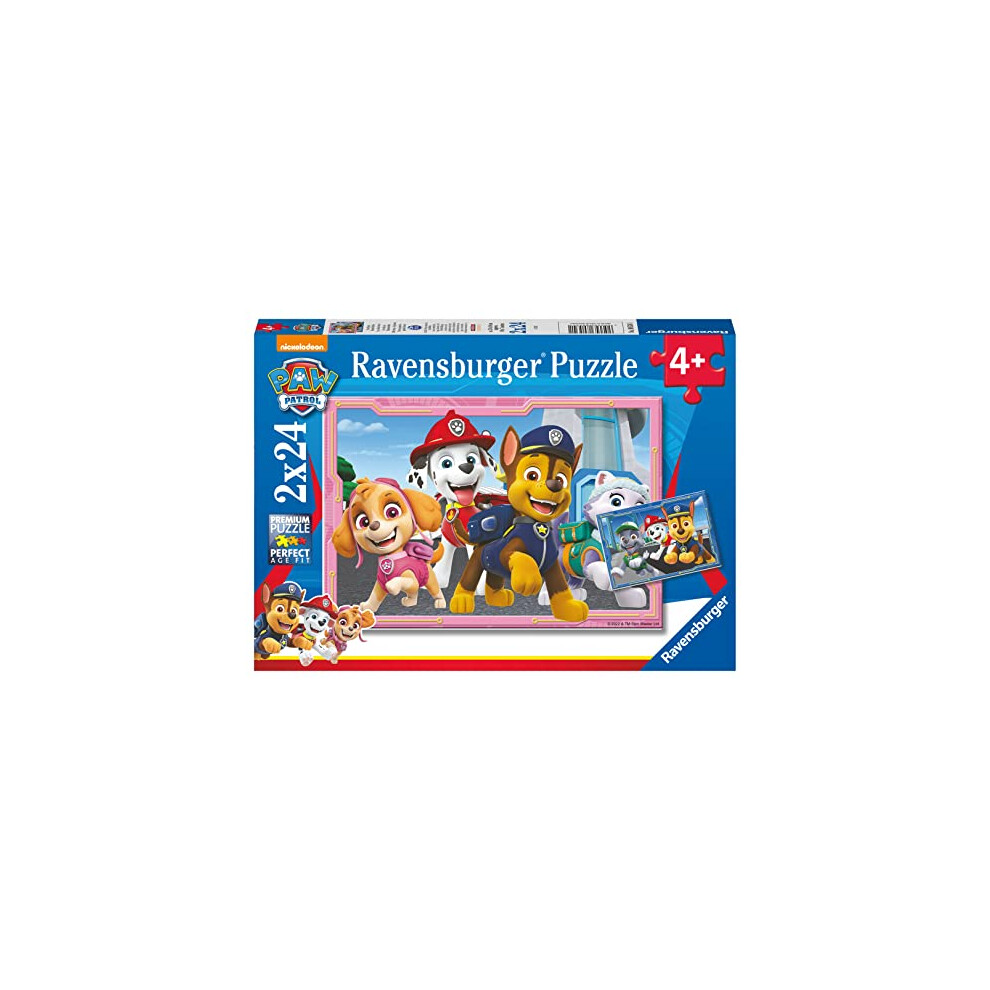Ravensburger Paw Patrol 2X 24 Piece Jigsaw Puzzles For Kids Age 4 Years Up - Educational Toddler Toys [Amazon Exclusive]