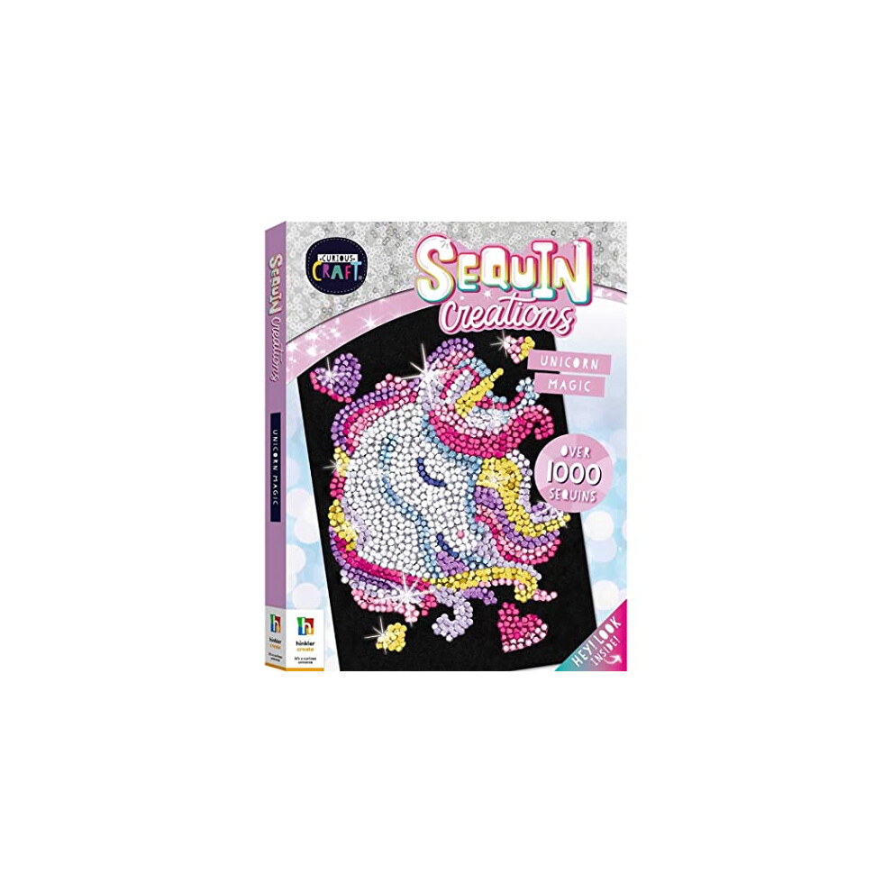 - Curious Craft Sequin Creations Unicorn Magic Kit - Arts and Craft Set for Children Ages 9-12 Years and Adults - Ideal for Craft Lovers - Includes