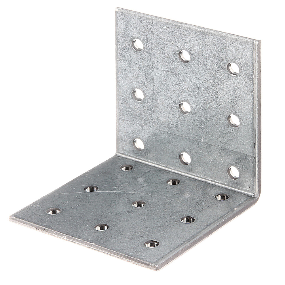 Perforated Plate Angle Bulk Pack Sendzimir-Galvanised 60 X 60 X 60 Mm / 15 Stk. 4004338330545