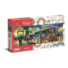 39577 Collection – Panorama Christmas Santa 1000 Piece Made in Italy, Adult Jigsaw Puzzle, Multicolored