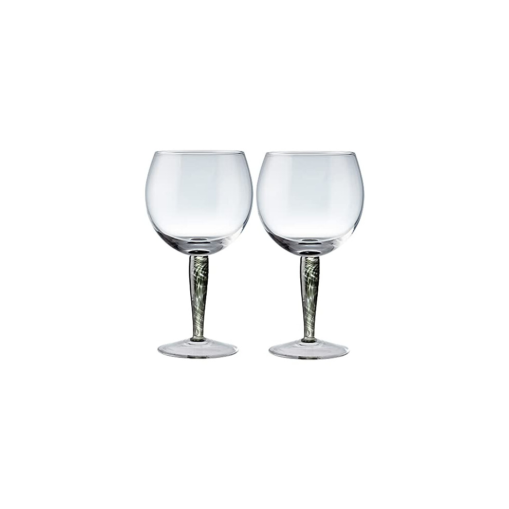 Jet Gin Glasses Set of 2, Black