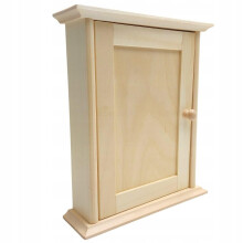 - Wooden key cabinet with door key house 6 hooks